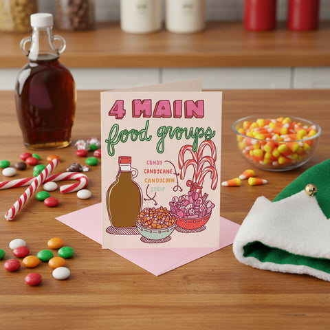 4 Main Food Groups Card - Talking Out Of Turn