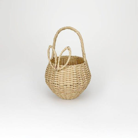Bunny Ear Rattan Easter Basket