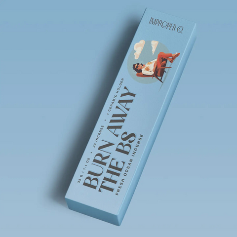 Burn Away The BS Incense (Fresh Ocean) - Improper Co.