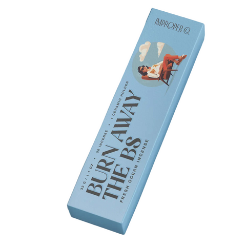 Burn Away The BS Incense (Fresh Ocean) - Improper Co.