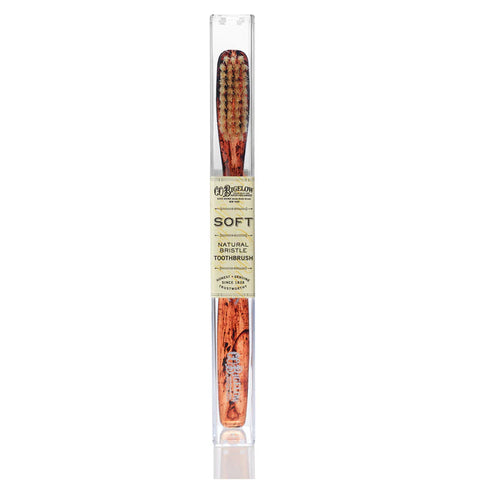 C.O. Bigelow Natural Bristle Toothbrush - Soft Tortoise