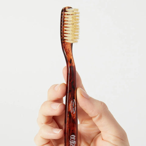 C.O. Bigelow Natural Bristle Toothbrush - Medium Tortoise