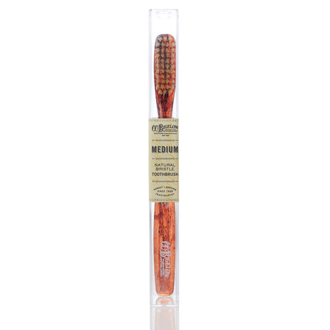 C.O. Bigelow Natural Bristle Toothbrush - Medium Tortoise