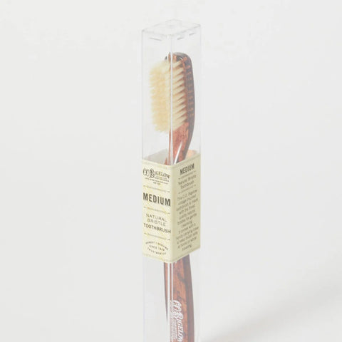 C.O. Bigelow Natural Bristle Toothbrush - Medium Tortoise