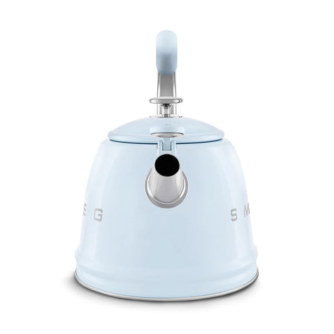 SMEG Retro Style Whistling Stovetop Kettle, Pastel Blue