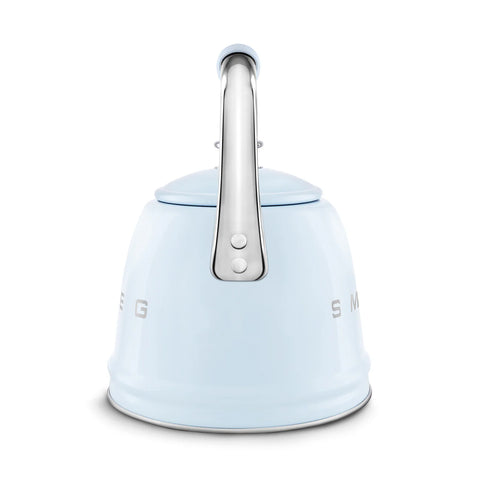 SMEG Retro Style Whistling Stovetop Kettle, Pastel Blue