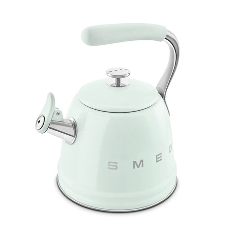 SMEG Retro Style Whistling Stovetop Kettle, Pastel Green