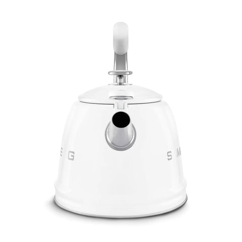 SMEG Retro Style Whistling Stovetop Kettle, White