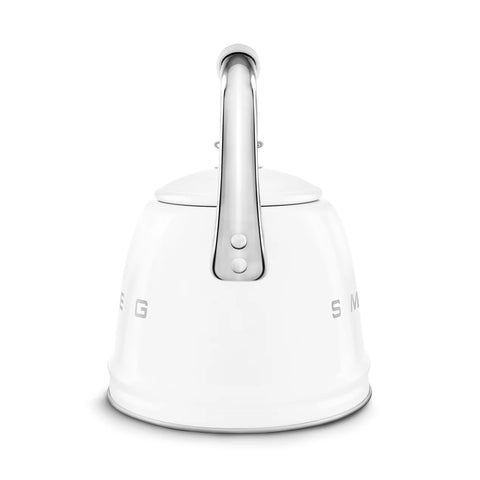 SMEG Retro Style Whistling Stovetop Kettle, White