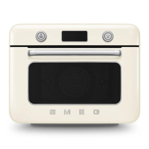 SMEG Retro Style Countertop Air Fry Oven With Steam, Cream