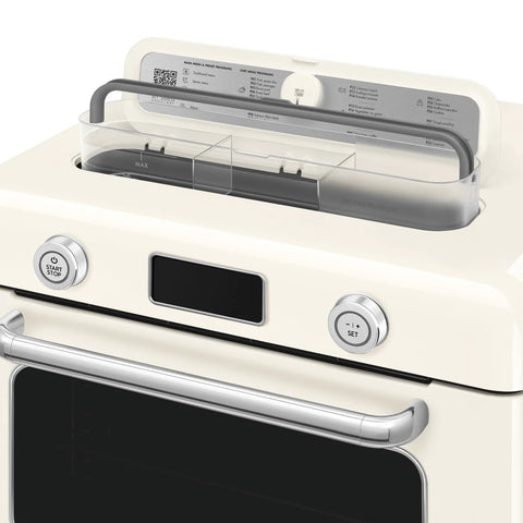 SMEG Retro Style Countertop Air Fry Oven With Steam, Cream