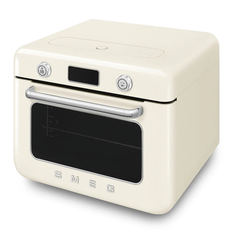 SMEG Retro Style Countertop Air Fry Oven With Steam, Cream