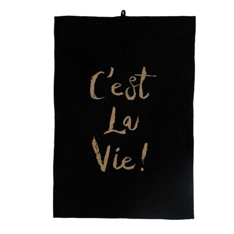 "C'est La Vie!" Tea Towel