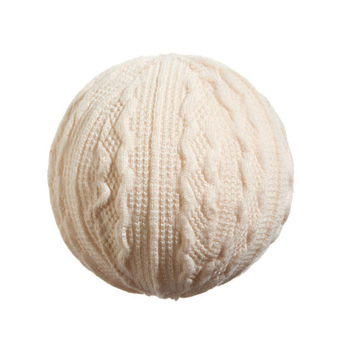 Cable Knit Ball Ornament