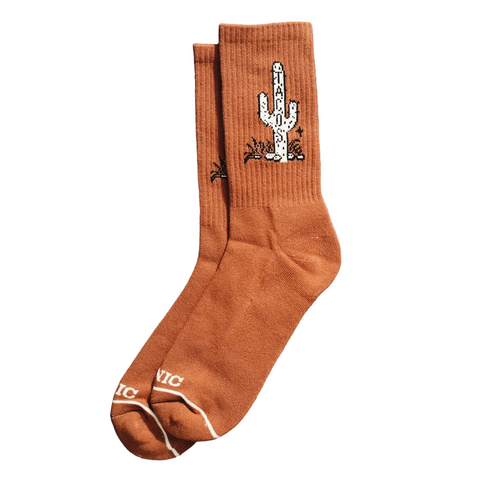 Cactus Tacos Comfy Crew Socks by Pyknic