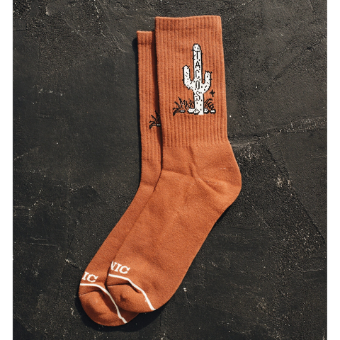Cactus Tacos Comfy Crew Socks by Pyknic