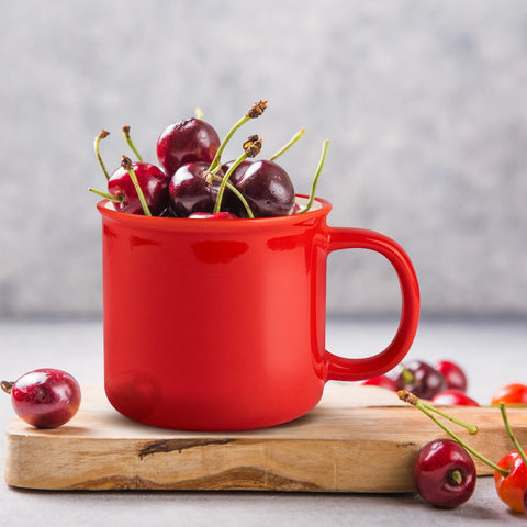 Camper Mug, Cherry Red