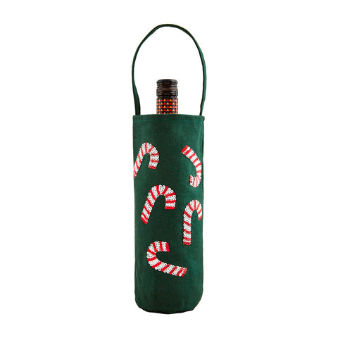 Candy Canes Wine Bag