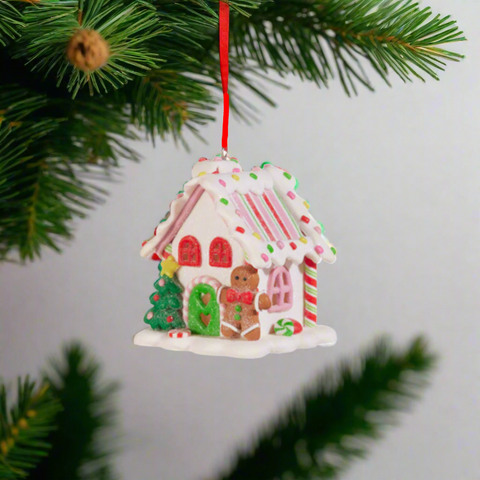 Candy House Ornament - Gingerbread Person