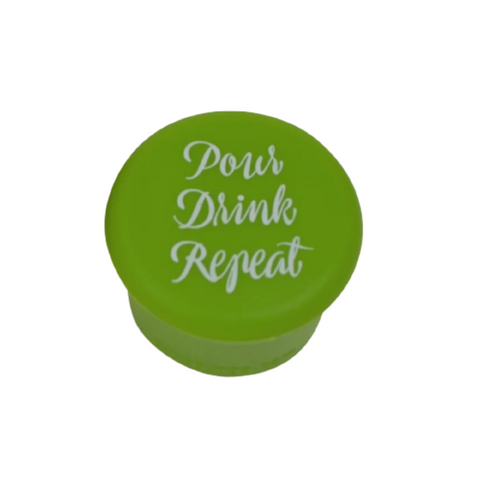 Pour Drink Repeat Wine Cap - CapaBunga®