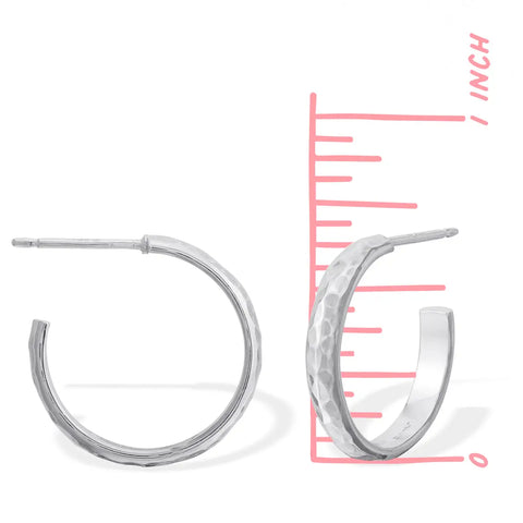 Cara Small Post Style Hoops - Boma