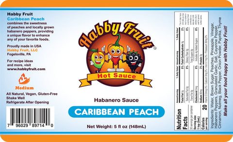 Habby Fruit Caribbean Peach Hot Sauce