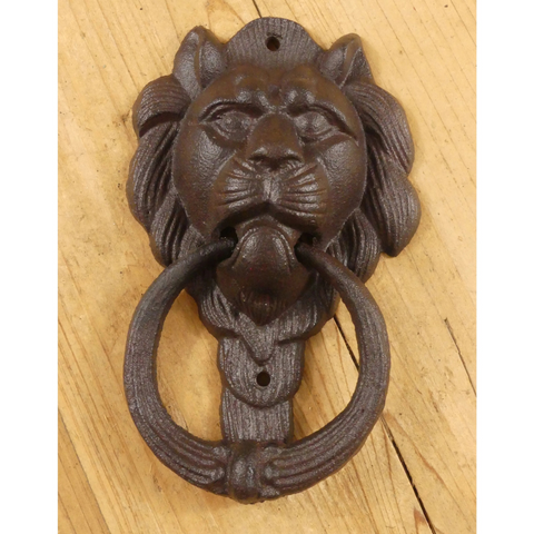Cast Iron Lion Head Door Knocker