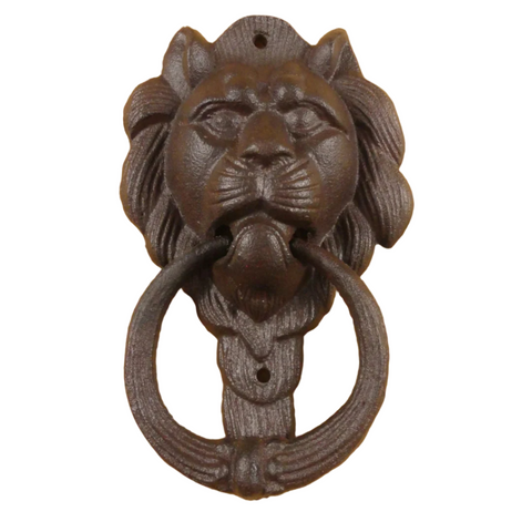 Cast Iron Lion Head Door Knocker