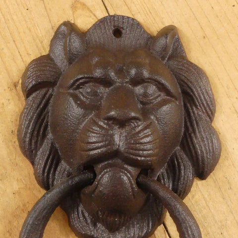 Cast Iron Lion Head Door Knocker