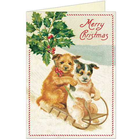 Cavallini Christmas Dogs Boxed Notes