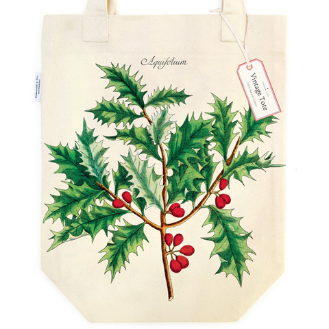 Cavallini Holly Tote Bag