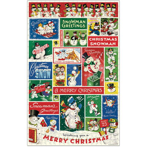 Cavallini Christmas Snowman Puzzle