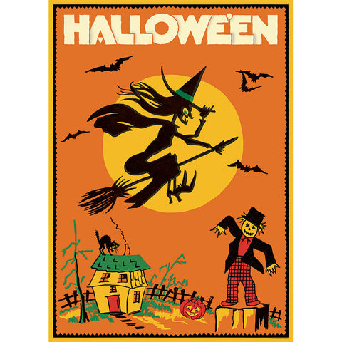 Cavallini Halloween Witch Poster