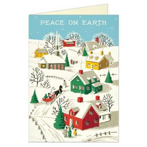 Cavallini Peace On Earth Greeting Card