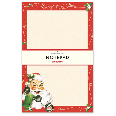 Cavallini Santa Claus Notepad