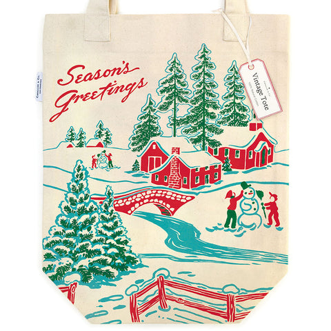 Cavallini Winter Wonderland Tote Bag