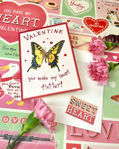 Valentine Butterfly Greeting Card - Cavallini