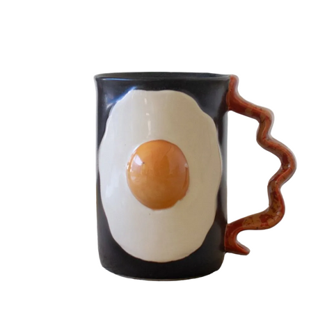 Ceramic Bacon + Eggs Mug