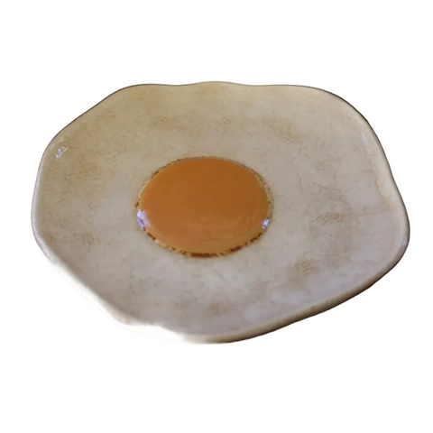 Ceramic Fried Egg Platter