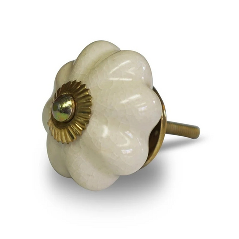 Ceramic Knob - Cream Pumpkin
