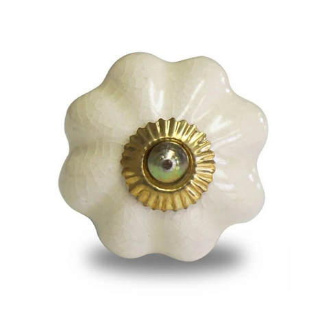 Ceramic Knob - Cream Pumpkin
