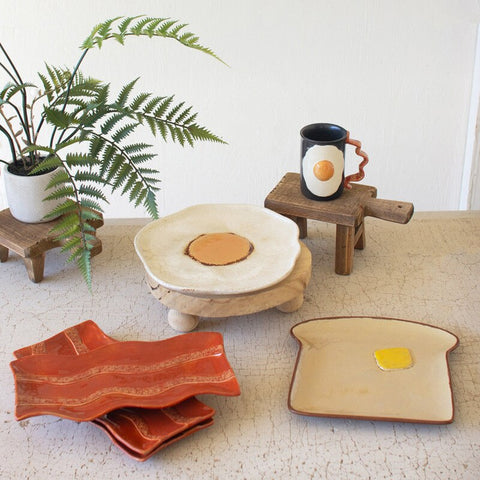 Ceramic Bacon + Eggs Mug