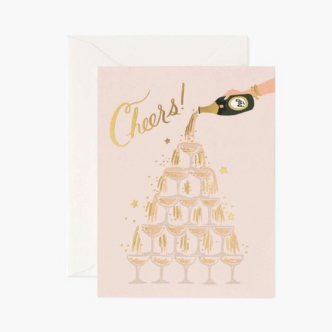 Champagne Tower Cheers Card - Rifle Paper Co