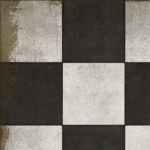 Pattern 07 "Checkered Past" Vinyl Floorcloth - Spicher & Co.