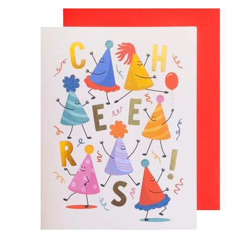Cheers Party Hats Card - The Social Type