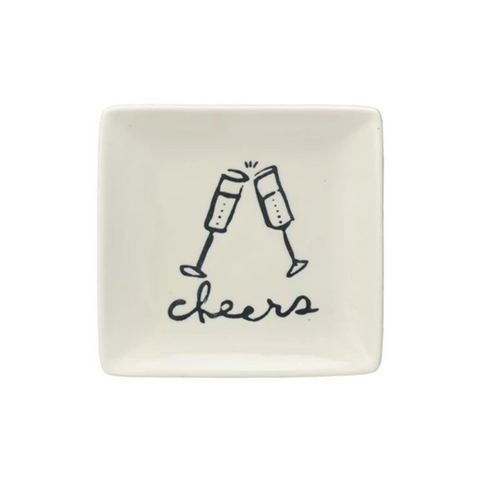 Cheers Stoneware Dish