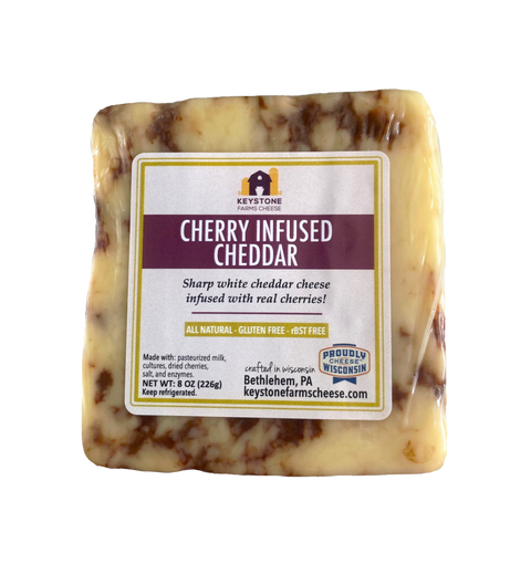 Cherry Infused Cheddar - Keystone Cheese
