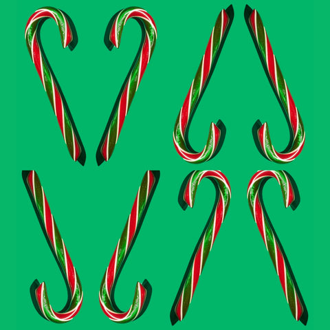 Hammond's Hand-Spun Jumbo Candy Cane - Cherry