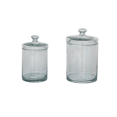 Chiaro Storage Jar w/ Lid, 7.5"