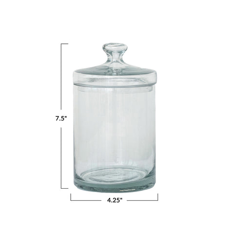 Chiaro Storage Jar w/ Lid, 7.5"
